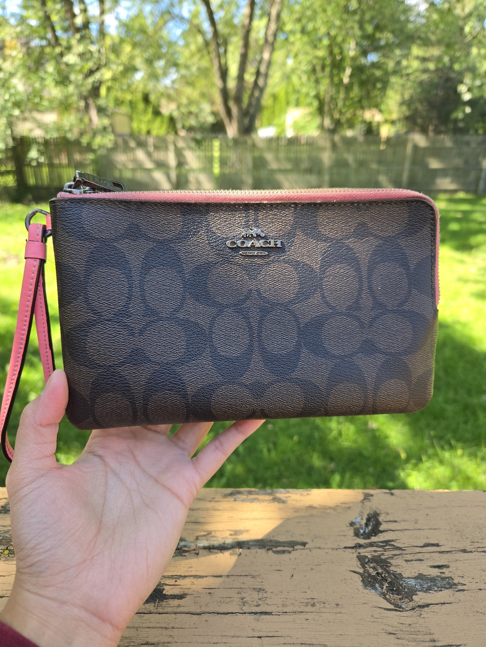 Coach Double Zipper Wrislet #16109